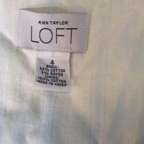 Loft Green/White Stripe Shell Size 4 - Picture 7 of 10